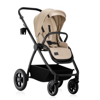 Lionelo - Комбинирана бебешка количка 3 в 1 MERIL Beige Sand
