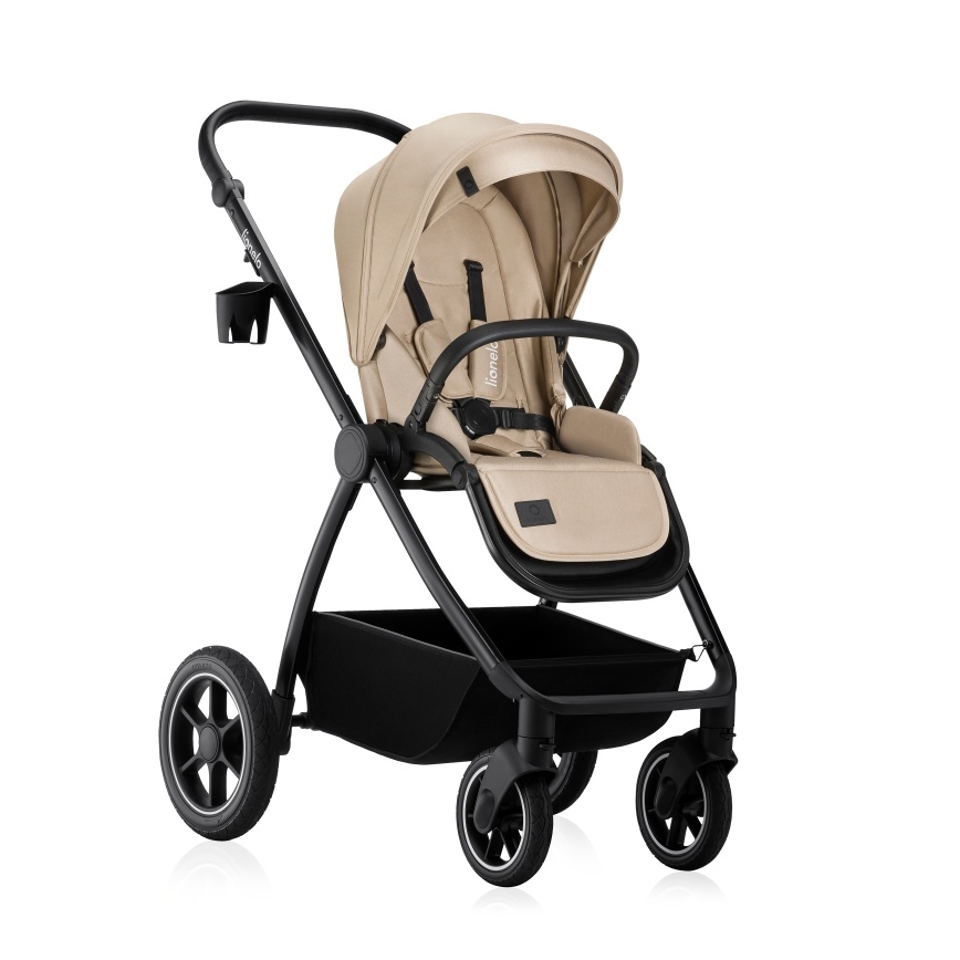 Lionelo - Комбинирана бебешка количка 3 в 1 MERIL Beige Sand