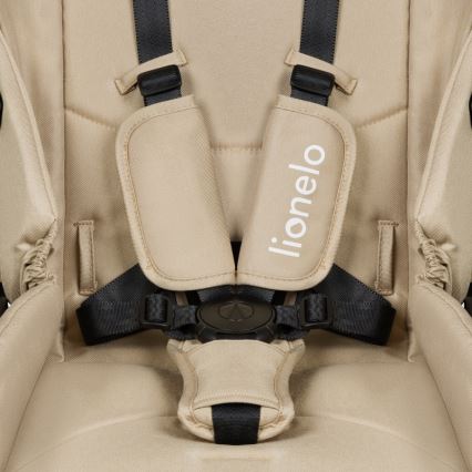 Lionelo - Комбинирана бебешка количка 3 в 1 MERIL Beige Sand