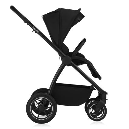 Lionelo - Комбинирана бебешка количка 3 в 1 MERIL Black Onyx