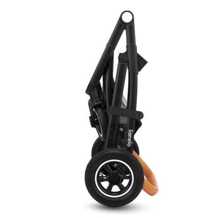 Lionelo - Комбинирана детска количка 3 в 1 AMBER Grey Graphite