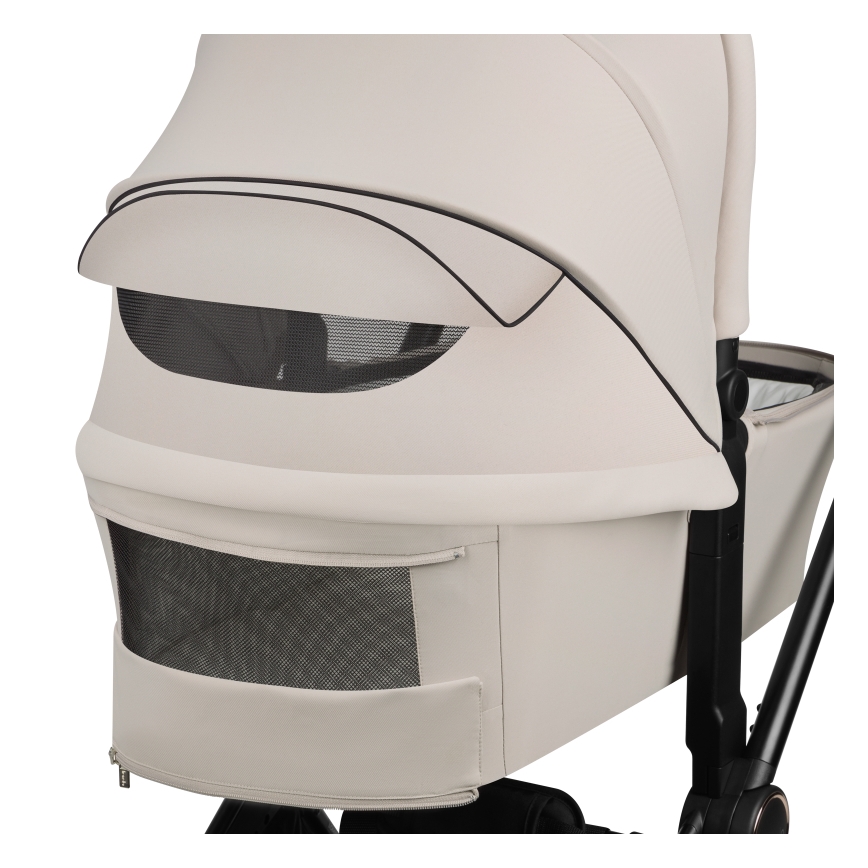 Lionelo - Комбинирана детска количка 3 в 1 MIKA PLUS бежов пясък