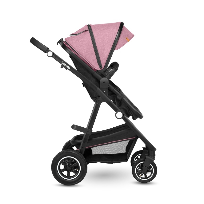 Lionelo - Комбинирана детска количка 2 в 1 AMBER Pink Rose