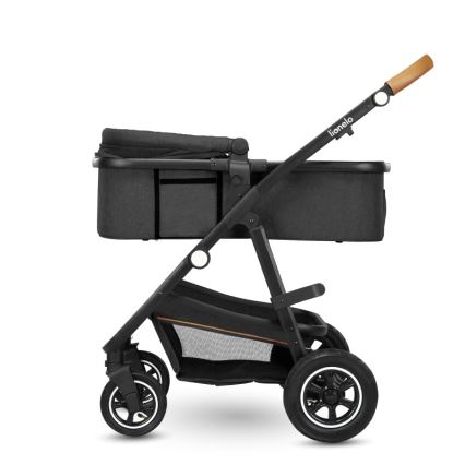 Lionelo - Комбинирана детска количка 3 в 1 AMBER Grey Graphite