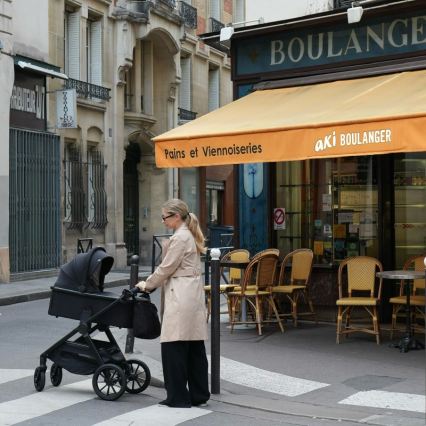 Lionelo - Комбинирана количка 2 в 1 LAYLA Black Onyx