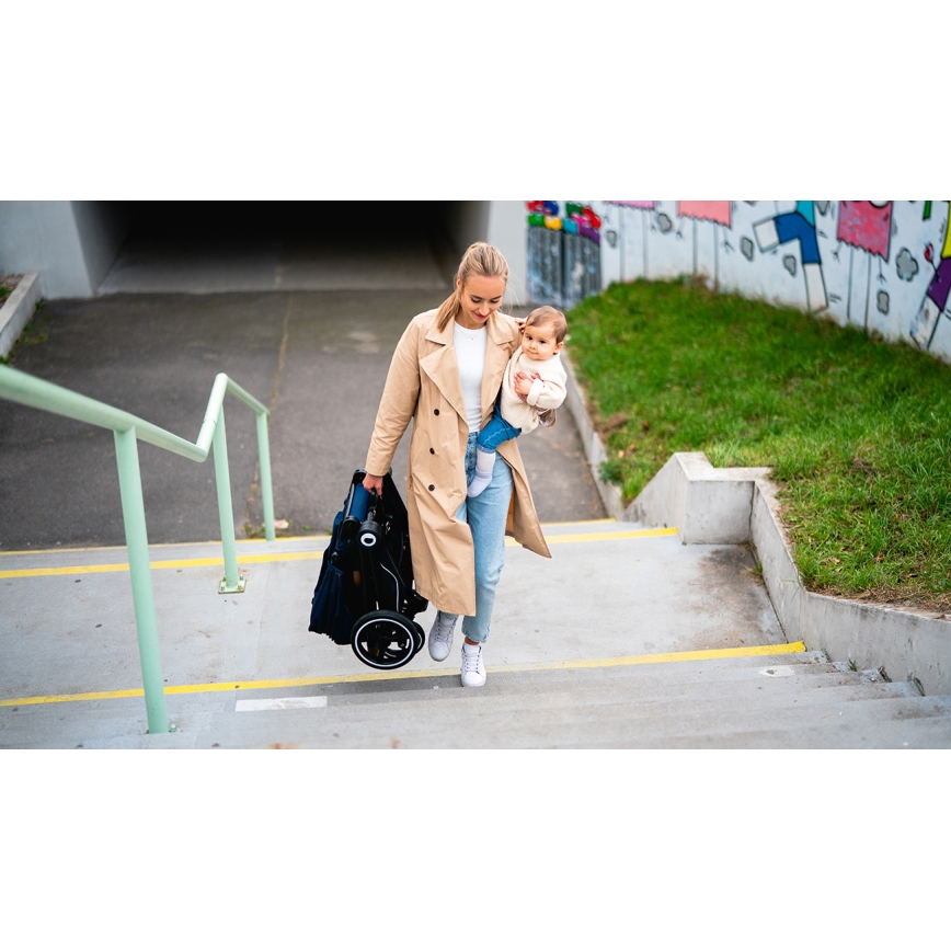 Lionelo - Комбинирана количка 2 в 1 MIKA Blue Navy