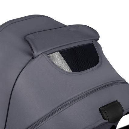 Lionelo - Комбинирана количка 3 в 1 AMBER PLUS графитено сиво