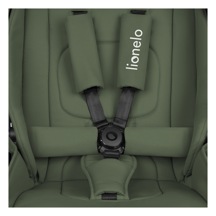 Lionelo - Комбинирана количка 3 в 1 MIKA PLUS маслинено зелена