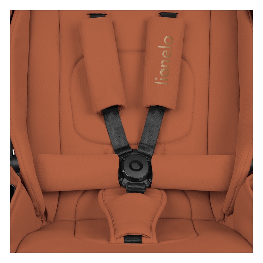 Lionelo - Комбинирана количка 3 в 1 MIKA PLUS, ръждиво кафява