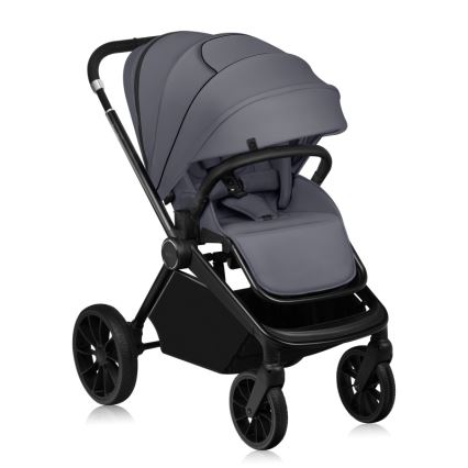 Lionelo - Комбинирана количка 3в1 MIKA PLUS Grey Stone