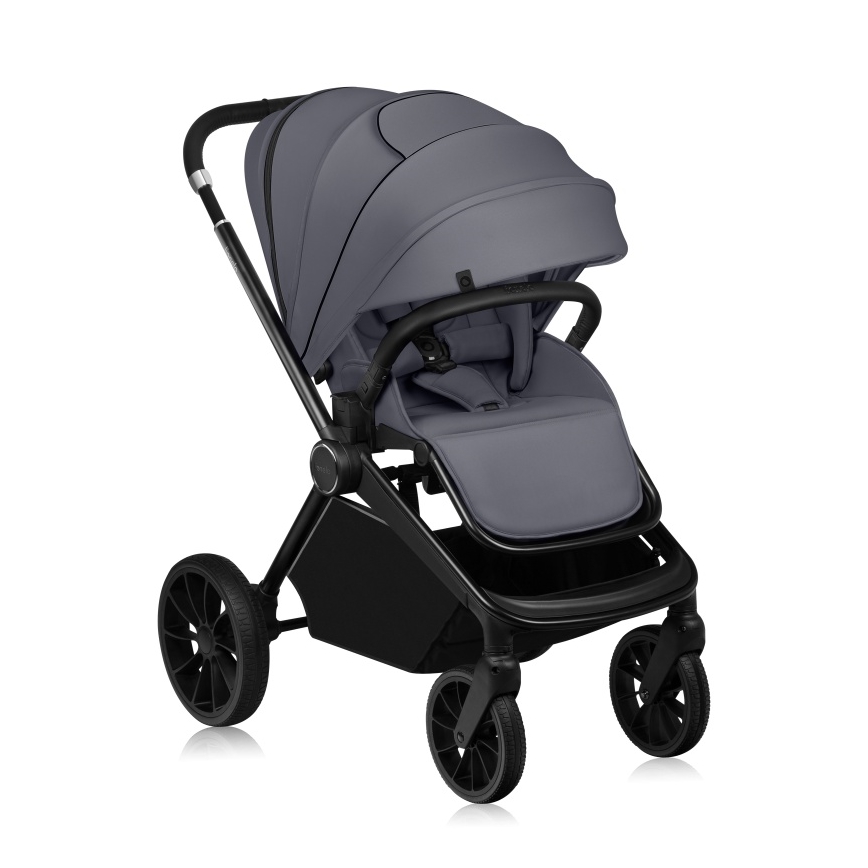 Lionelo - Комбинирана количка 3в1 MIKA PLUS Grey Stone