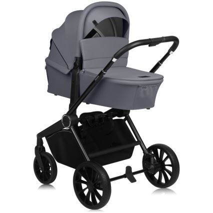 Lionelo - Комбинирана количка 3в1 MIKA PLUS Grey Stone
