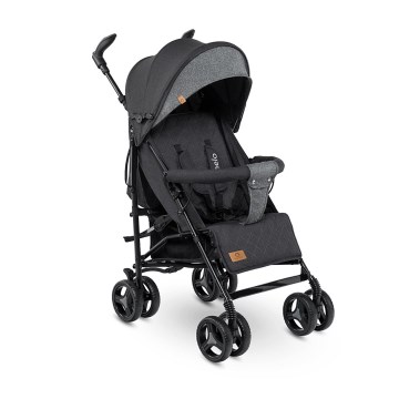 Lionelo - компактна чадърна количка IRMA черно/тъмно сиво