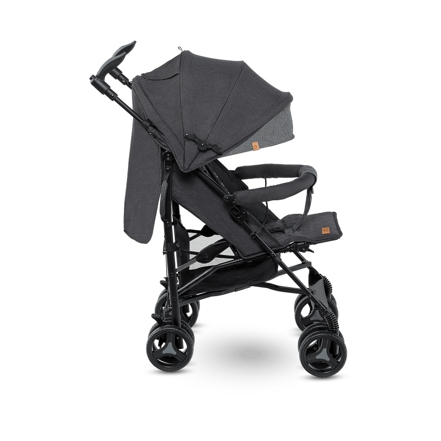 Lionelo - компактна чадърна количка IRMA черно/тъмно сиво