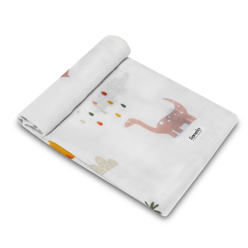 Lionelo - Комплект от 3 бамбукови пелени BAMBOO SET 70x70 см Dino