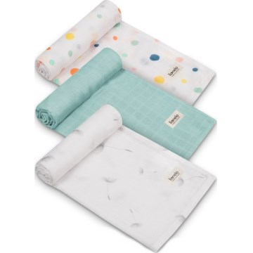 Lionelo - комплект от 3 бамбукови пелени BAMBOO SET 70x70 см Dot