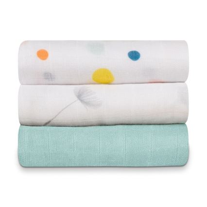 Lionelo - комплект от 3 бамбукови пелени BAMBOO SET 70x70 см Dot