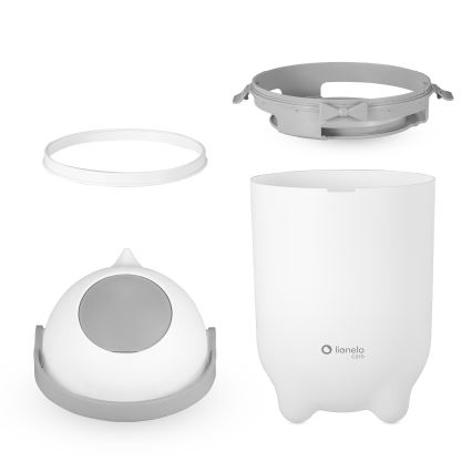 Lionelo - Кош за памперси PUREBIN 10 л, бял