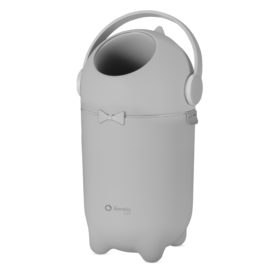 Lionelo - Кош за памперси PUREBIN 10 л, сив