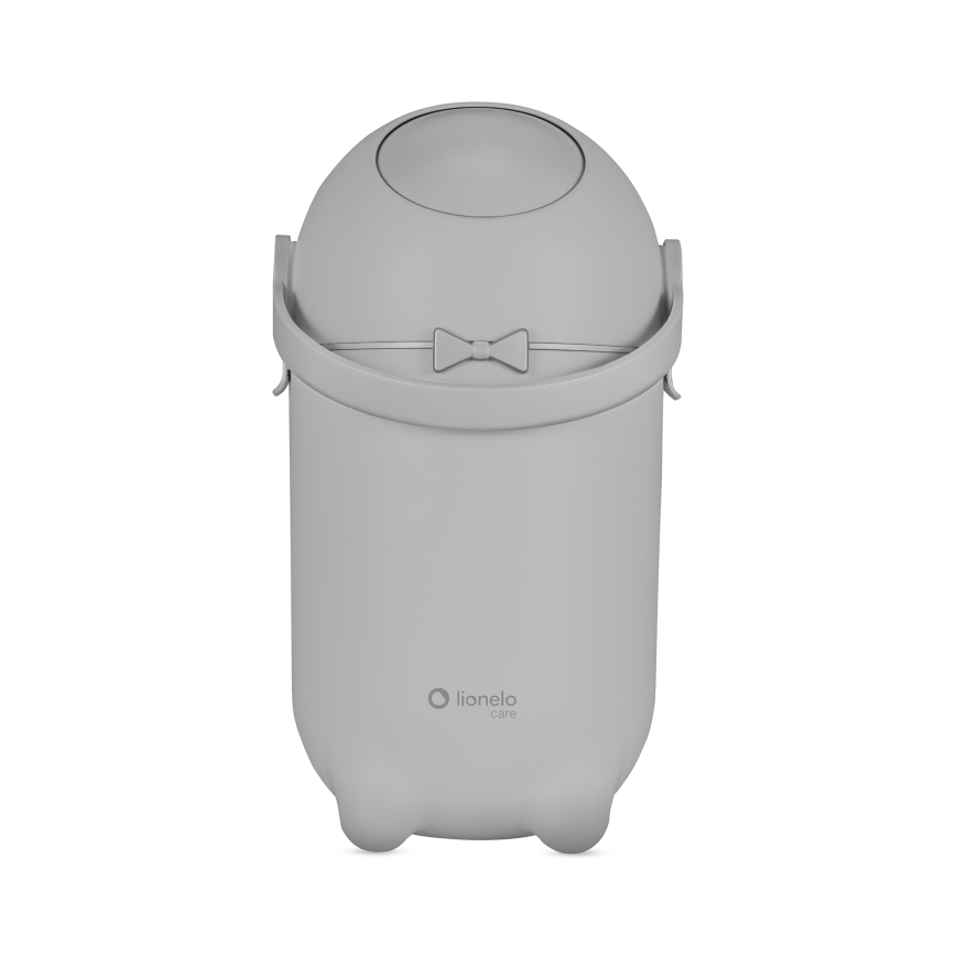 Lionelo - Кош за памперси PUREBIN 10 л, сив