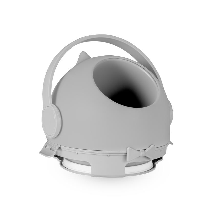 Lionelo - Кош за памперси PUREBIN 10 л, сив