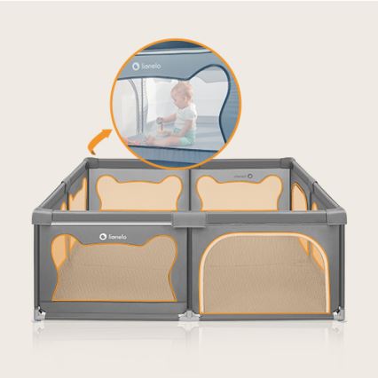 Lionelo - Кошара за игра WILLOW XL сив