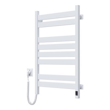 Лира за баня LARGO с термостат 432W/230V, 80,6 cm, IP44 — бяла, лява, с квадратен профил