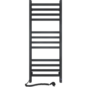 Лира за баня с термостат AVANGARD 459W/230V 120,6 cm IP44, черна, лява, правоъгълна