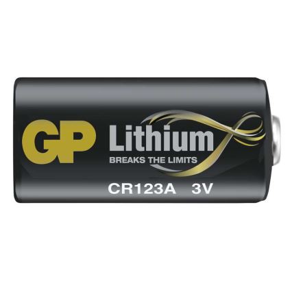 Литиева батерия CR123A GP LITHIUM 3V/1400 mAh