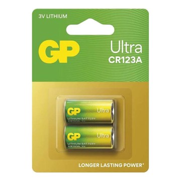 Литиева батерия CR123A GP LITHIUM 3V/1400 mAh