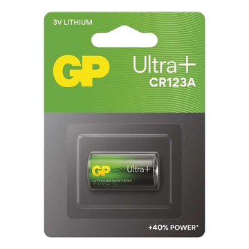 Литиева батерия CR123A GP LITHIUM 3V/1550 mAh
