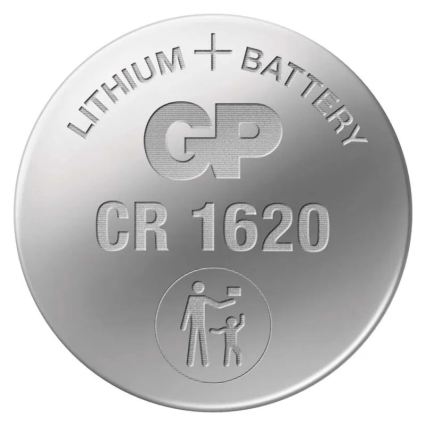 Литиева батерия плоска CR1620 GP LITHIUM 3V/75 mAh