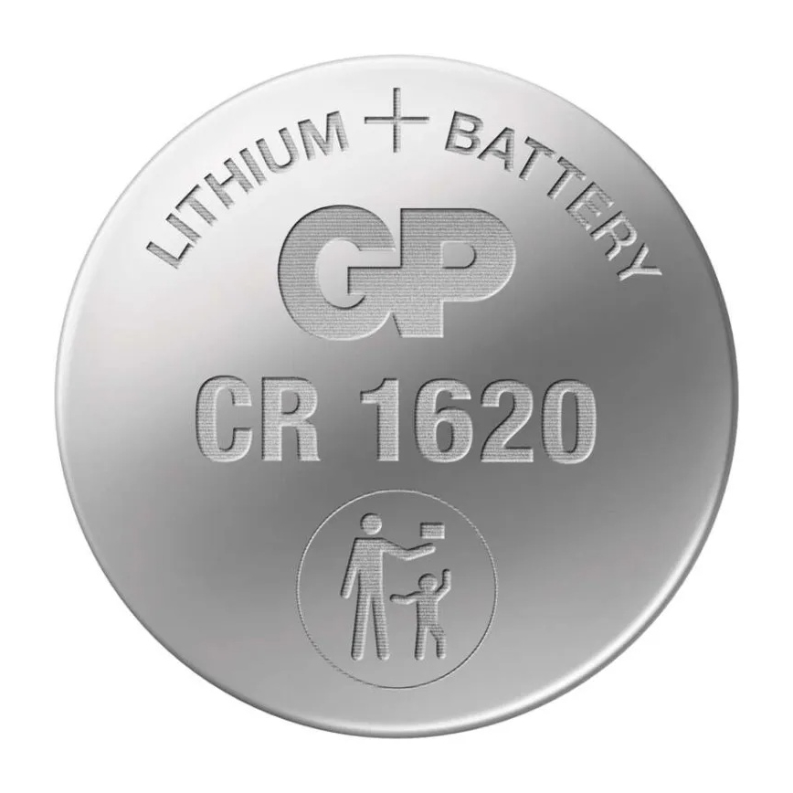 Литиева батерия плоска CR1620 GP LITHIUM 3V/75 mAh