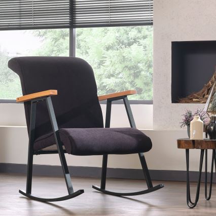 Люлеещо кресло LUNI черно