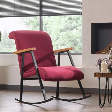 Люлеещо кресло LUNI червено