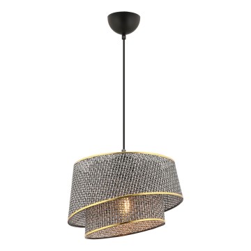 Люстра BARETTE 1xE27/60W/230V сива/златна