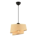 Люстра BARETTE 1xE27/60W/230V кафяво/златно