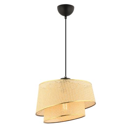 Люстра BARETTE 1xE27/60W/230V кафяво/златно