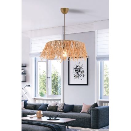 Люстра MARISKA 1xE27/40W/230V рафия