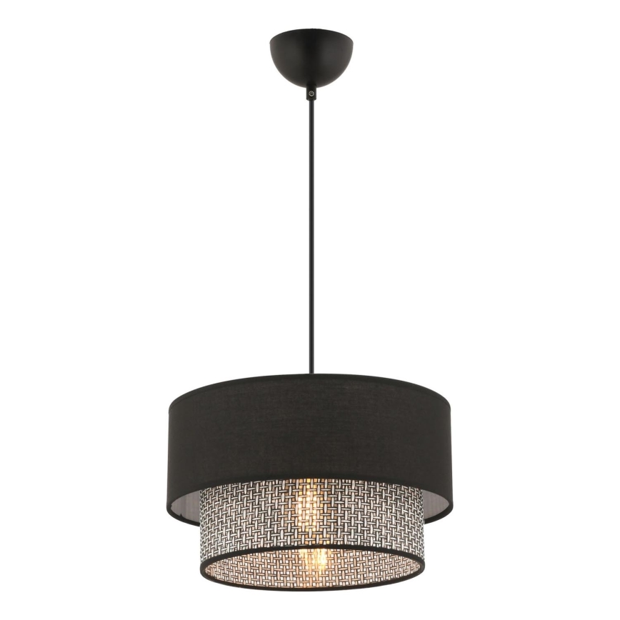 Люстра на окачване ECHO 1xE27/60W/230V черен/сив