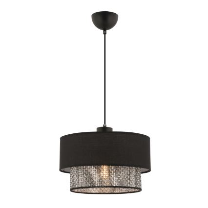 Люстра на окачване ECHO 1xE27/60W/230V черен/сив