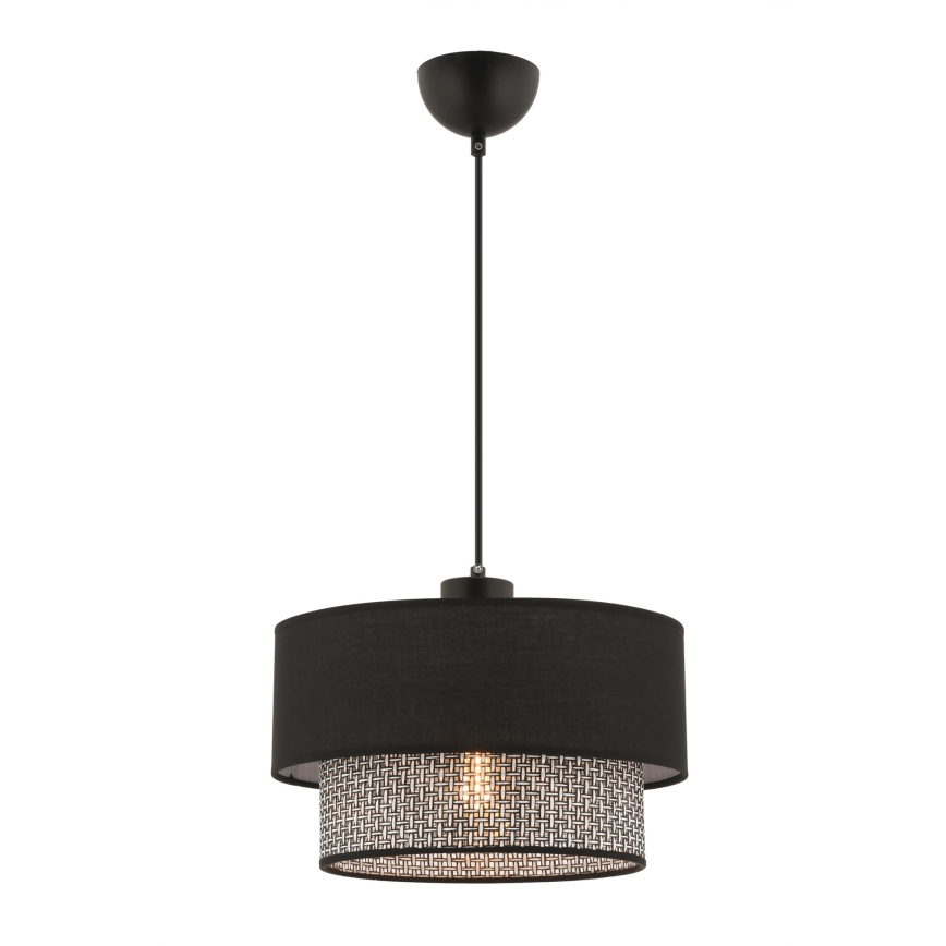 Люстра на окачване ECHO 1xE27/60W/230V черен/сив