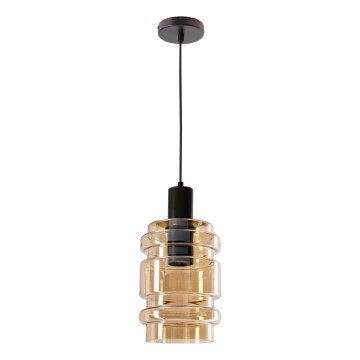 Люстра на въже RADON 1xE27/40W/230V димна бежова