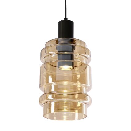 Люстра на въже RADON 1xE27/40W/230V димна бежова