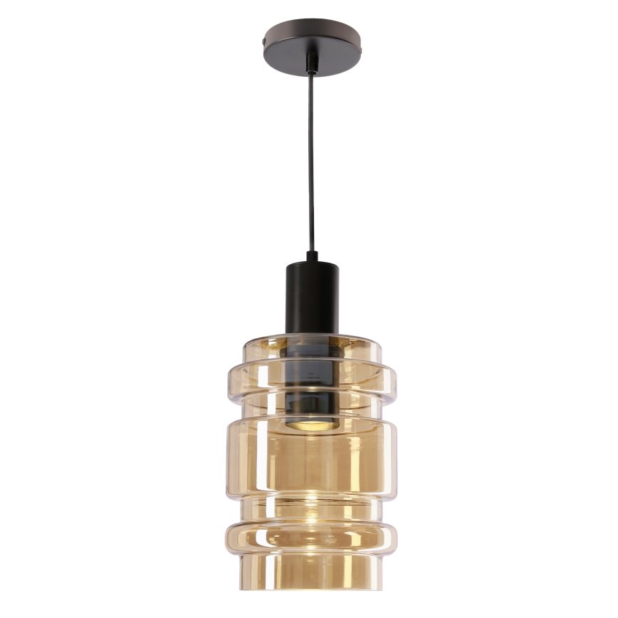 Люстра на въже RADON 1xE27/40W/230V димна бежова