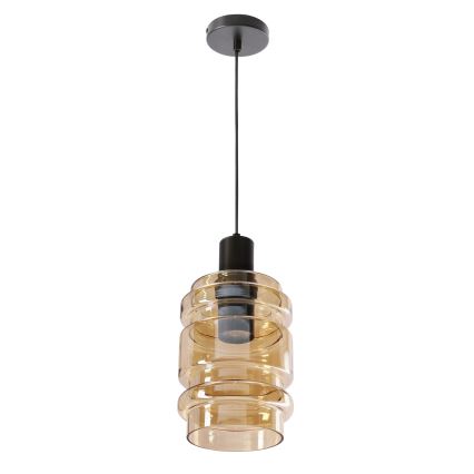 Люстра на въже RADON 1xE27/40W/230V димна бежова