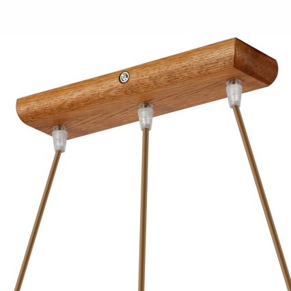 Люстра на кабел AIDA 3xE27/60W/230V Ø 25 см, дъб