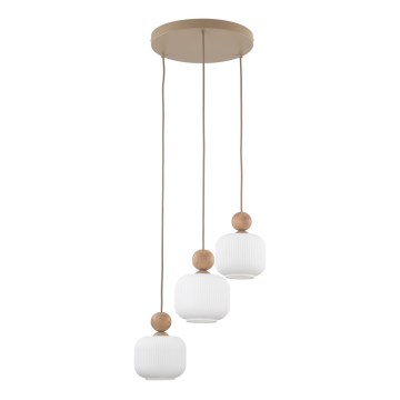 Люстра на кабел BALLO 3xE14/10W/230V бежова