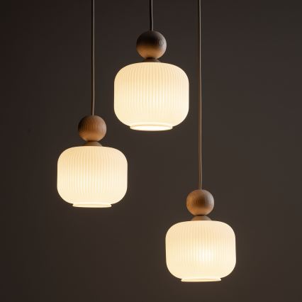 Люстра на кабел BALLO 3xE14/10W/230V бежова