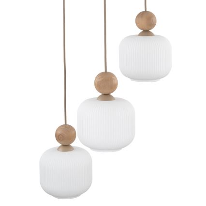 Люстра на кабел BALLO 3xE14/10W/230V бежова
